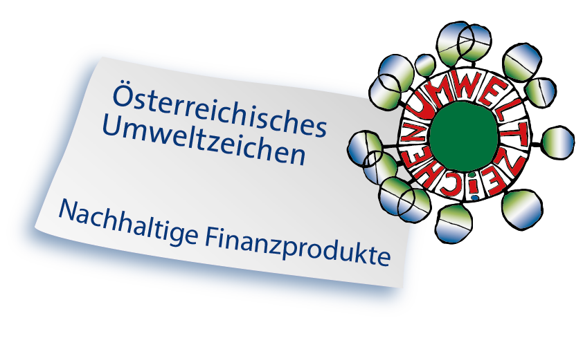 The logo of the Austrian Ecolabel for Sustainable Financial Products, one of the most important sustainability labels for financial products in the German speaking area.