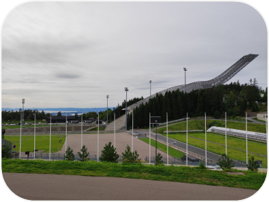 Holmenkollen near Oslo in Norway is one of the most traditional ski jumps in the world.